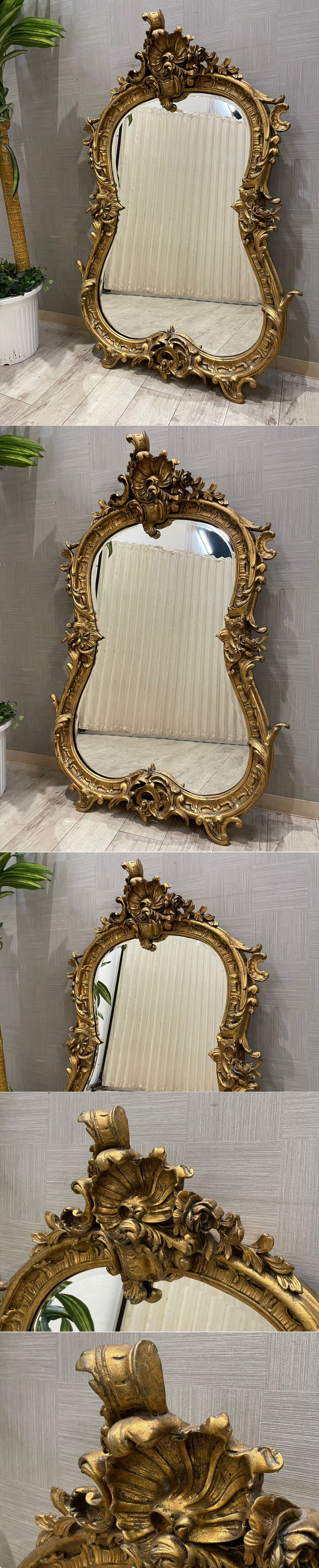 全国発送可能！】豪華絢爛！バロック様式♪ 高級壁掛けミラー