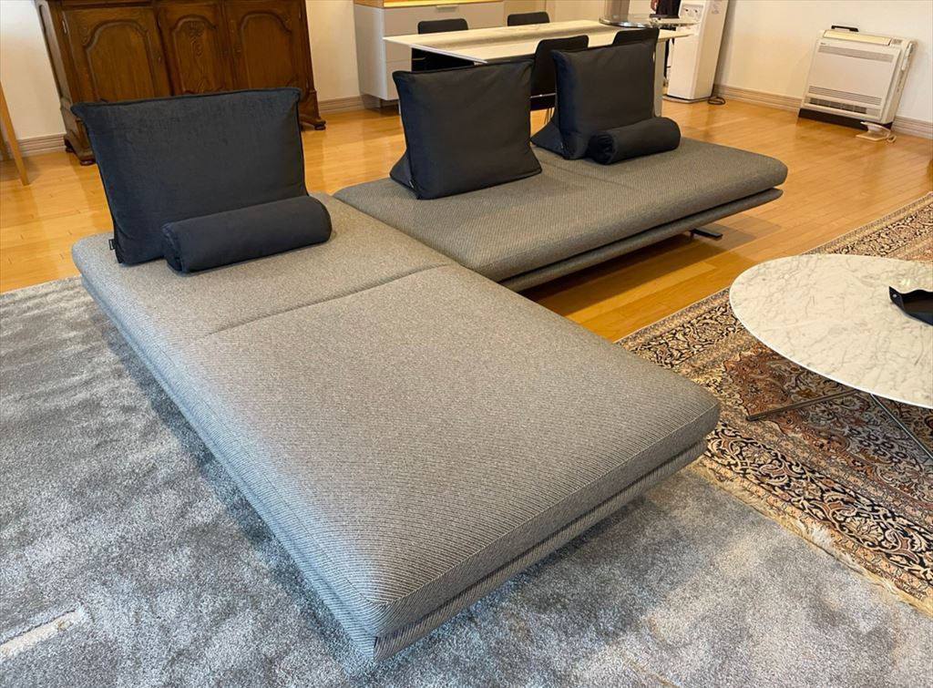 超美品！ligne roset リーン・ロゼROSETPRADO ソファセット約150万円2人掛けソファ×2 背クッション×3  ポルスタークッション×2｜代購幫